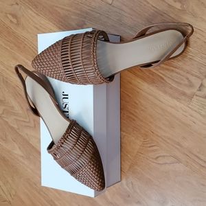 JustFab Brighton Sling-Back Flats